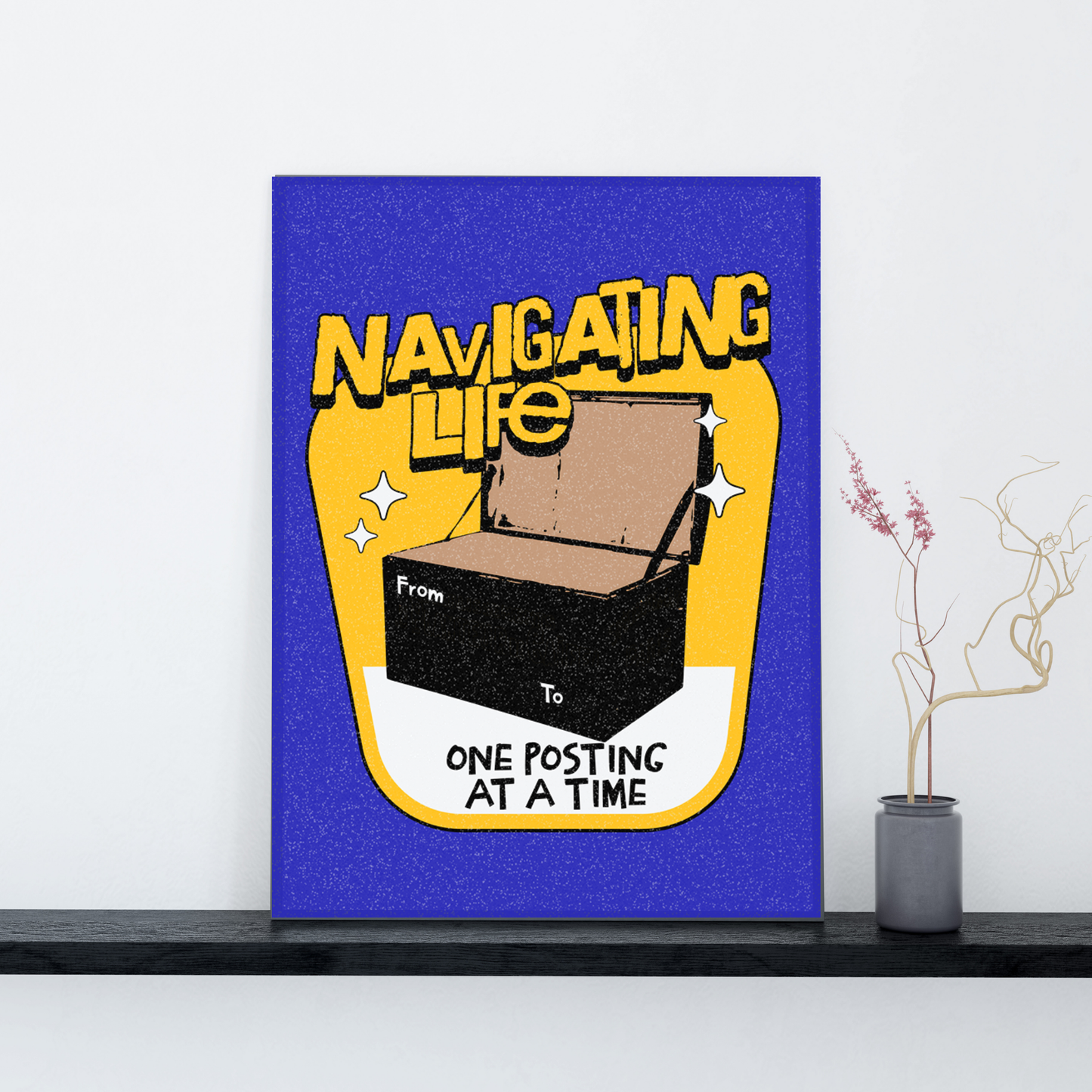 Navigating Life One Posting at a Time – Fauji Vibes Canvas | Military Wall Art